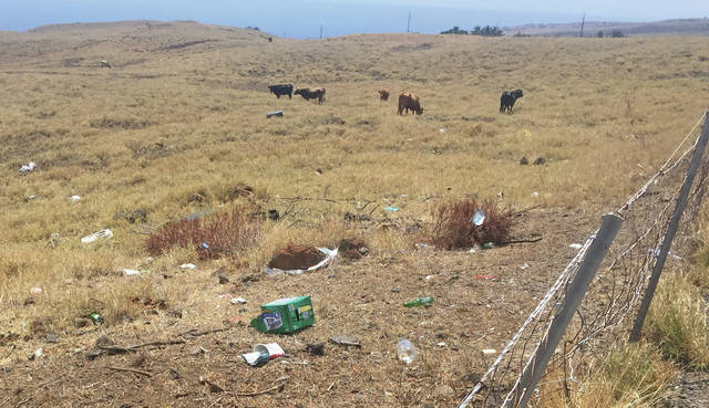 5496865_web1_Plastic-trash-dumped-on-private-ranch-land-in-Waimea-earlier-this-month201761310540147.jpg