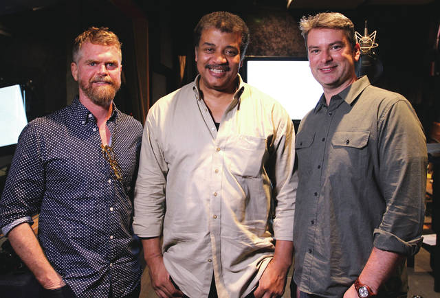 5686696_web1_Producers-Trace-Sheenan-and-Scott-Hamilton-Kennedy-in-studio-with-astrophysicist-Neil-deGrasse-Tyson-who-narrates-the-film20178212633376.jpg