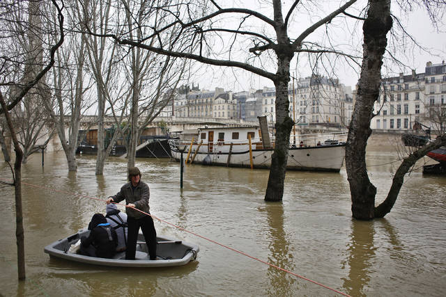 France sees worst rains in 50 years, floods peak in Paris - West Hawaii ...