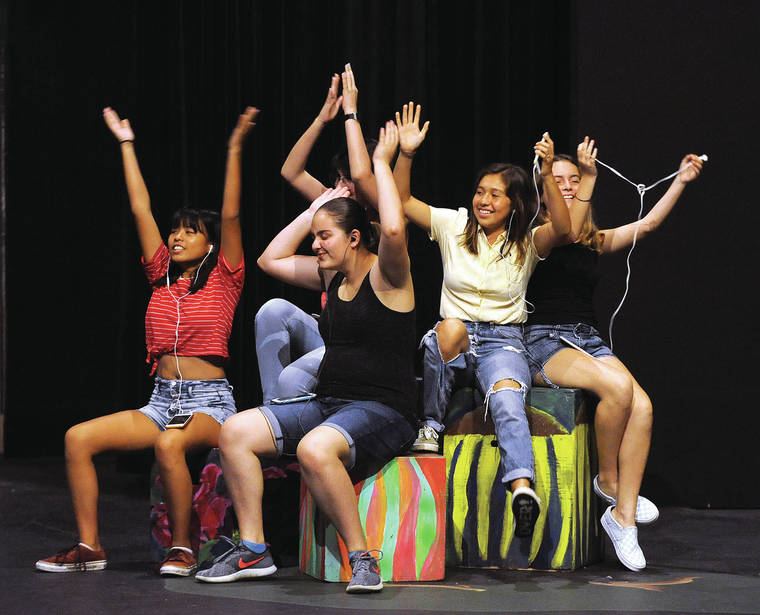 Teens enrolled in the Musical Theatre Camp at the Aloha Theatre put on a fi...