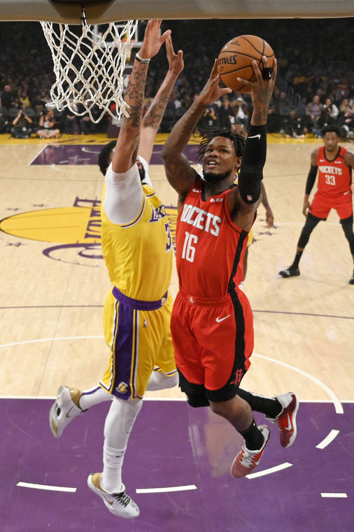 Covington has clutch debut, Rockets outlast Lakers 121-111 - West Hawaii  Today