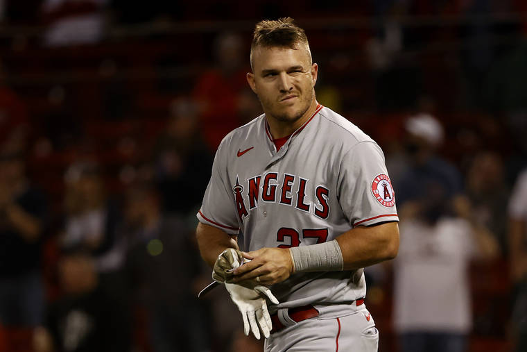 Angels Star Mike Trout Out Six To Eight Weeks Due To Calf Strain West Hawaii Today