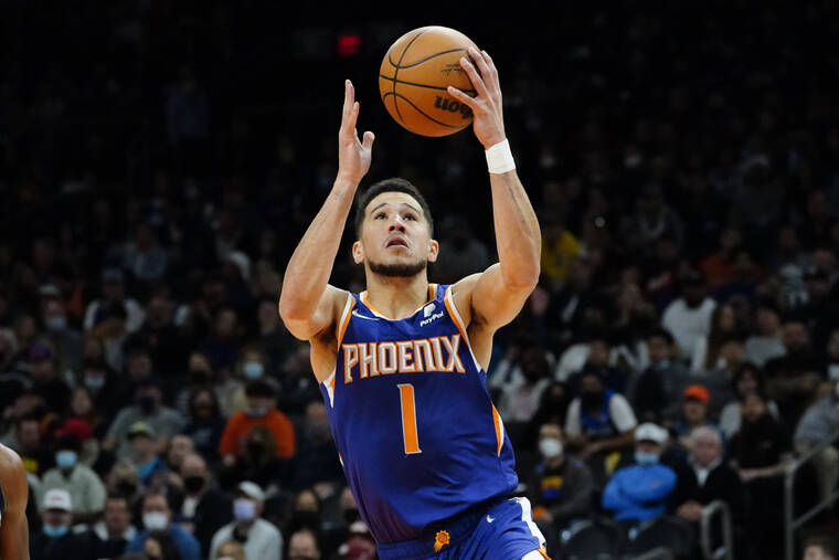 Booker, NBA-leading Suns roll past Thunder without Paul - The San Diego  Union-Tribune