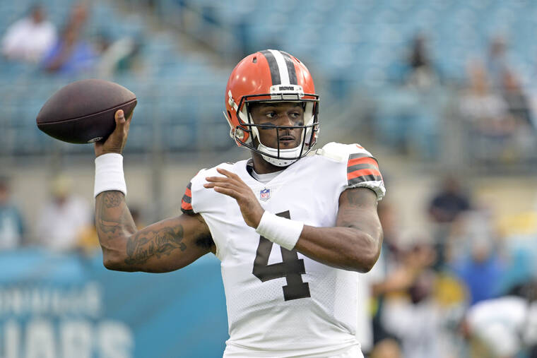 Watson debuts for Browns; Jets' Wilson injures right knee - West Hawaii  Today