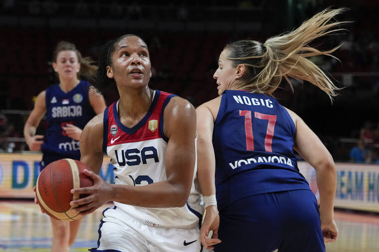 US tops Serbia 88-55, advances to World Cup semis