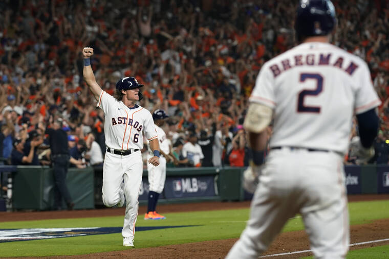 Yordan Alvarez's three-run homer, 11/05/2022