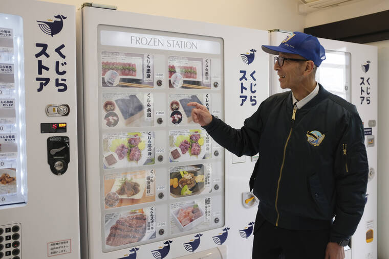 Japan firm opens whale meat vending machines to push sales