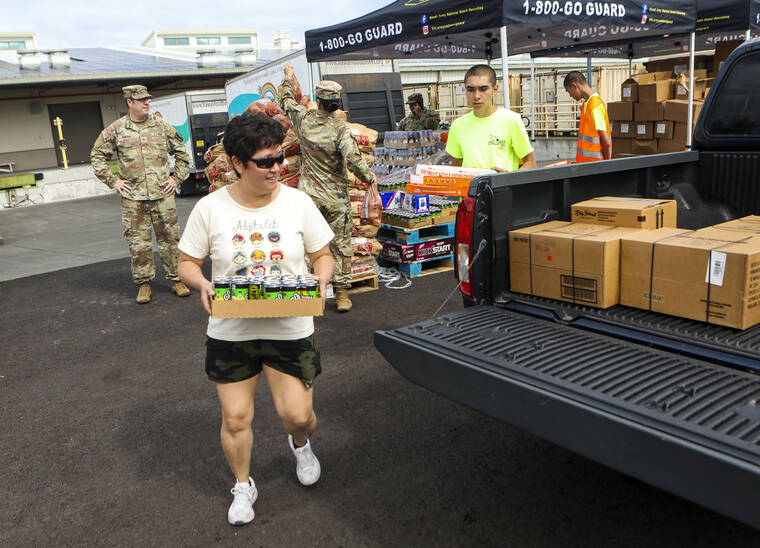 Strong turnout for initial food distribution effort for veterans, active duty personnel