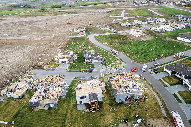 Midwest tornadoes cause severe damage in Omaha suburbs