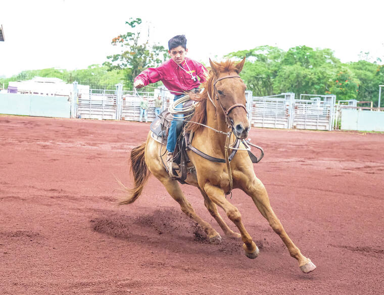 Keiki rodeo rides in Pana‘ewa
