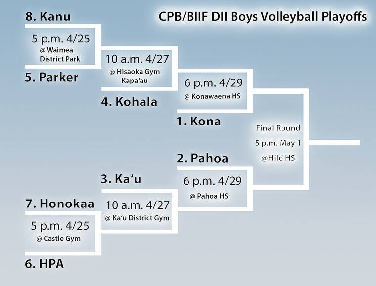 DII boys volleyball playoffs kick off today