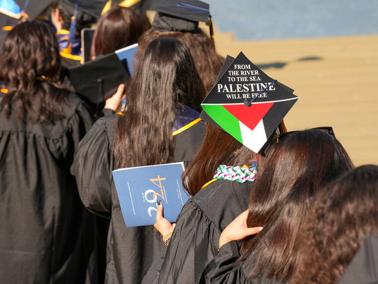 At college graduations, UC Berkeley’s protests stand out