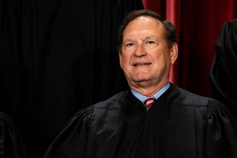 Display at Alito’s home renews questions of Supreme Court’s impartiality